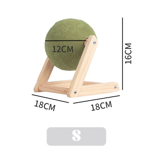 Giant Rotatable Catnip Ball with Wall Holder